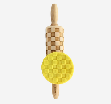Decoratie-deegrol 23cm Chess hout