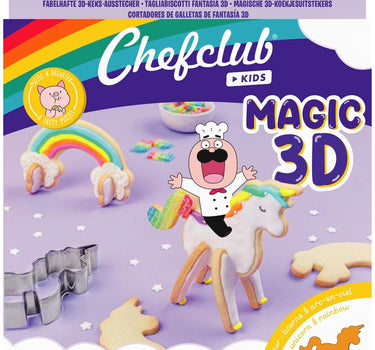 Uitsteekvormpjes 3D "Unicorn&Rainbow"