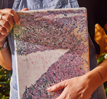 100% gerecycleerde snijplank: duodesign