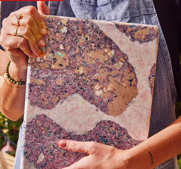 100% gerecycleerde snijplank: duodesign