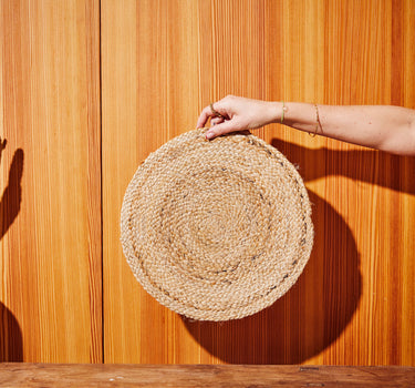 Placemat jute rond
