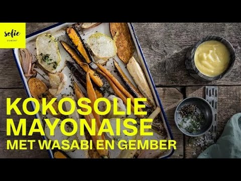 Kokosolie mayonaise met wasabi en gember