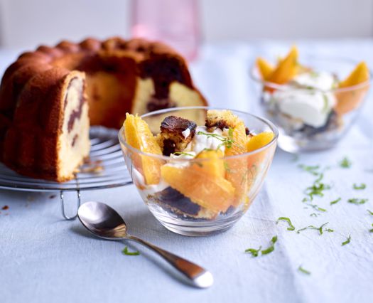 Sofie Dumont Marmercake toastjes met yoghurtcrème en sinaasappelen