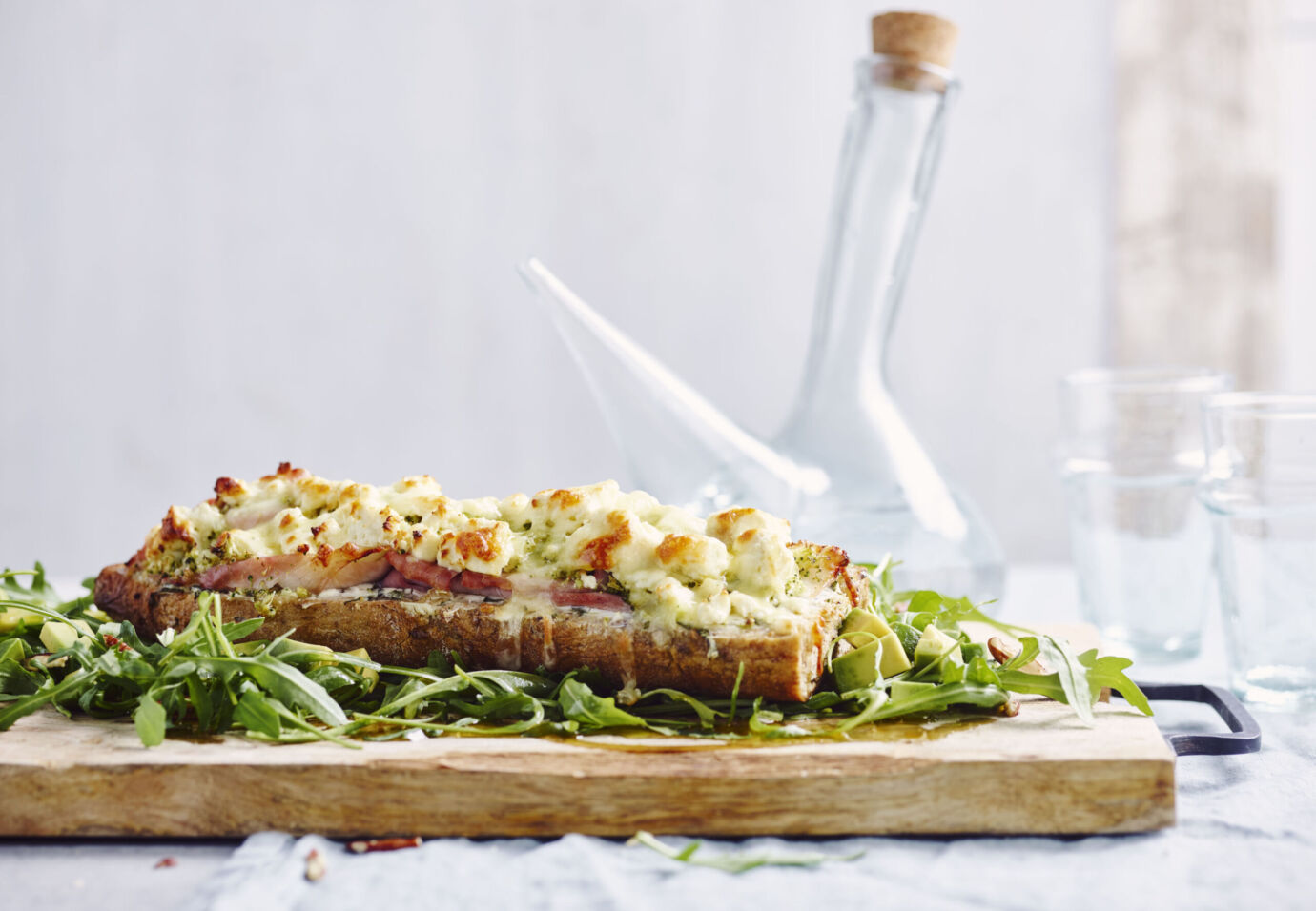 Sofie Dumont baguette met broccoli, feta en ovengebakken ham
