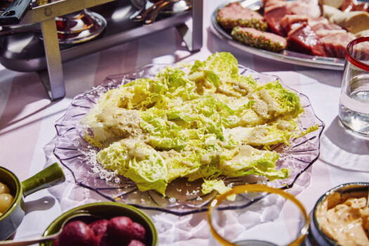 Salade met vinaigrette, Parmezaan en ansjovis sofie dumont chef cover