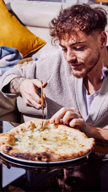 Luca Fabozzi - pizza quattro fromaggi - Sofie Dumont Chef