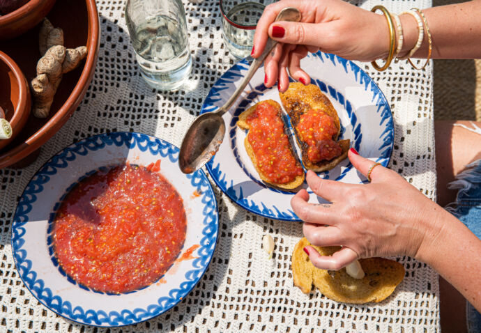 Pan con tomate - sofie dumont chef Ibiza